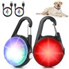 Dog Collar Light, 2 Packs 4 Modes Dog Collar Lights for Nighttime Clip on, High Capacity USB Rechargeable Dog Light, IP68 Waterproof Dog Lights for Night Walking, Climbing, Camping, Cycling, Running