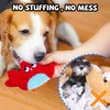 HOESDA No Stuffing Dog Toys 10 Pack,Squeaky Dog Toy Crinkle Dog Toys for Small Medium Dog,Durable Plush Dog Toys,Cute Animal Stuffless Pet Toys,Interactive Puppy Teething Chew Toys for Entertaining