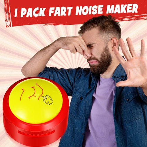 Jenaai Funny Machine Lights Up and Plays Sounds, Noise Maker Funny Jokes and Sounds Light Up Toy for Games Funny Gag Gifts for Men and Women Stress Relief