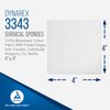 Dynarex Surgical Gauze Sponges - Absorbent Cotton Fabric with Folded Edges - Soft, Durable, Individually Wrapped Dressing - 4x4", 12-Ply, Sterile 2's - Box of 25 Pouches, 2 Sponges Per Pouch