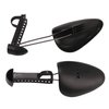WAJJ 2 Pairs Plastic Shoe Tree Stretcher Shaper for Men Adjustable Length Shoes Holder Shaper Support(Black Men)