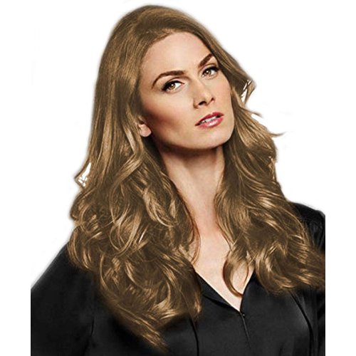 18" Wavy 3 piece Clip In Extension Kit Color R1416T BUTTERED TOAST - Hairdo Hairpieces Tru2Life Heat Friendly Synthetic Wavy Flat Iron Blow Dry Beach Waves