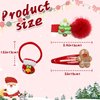 30 pcs Christmas Hair Clips,Christmas Hair Accessories for Holiday Party Supplies, Star Xmas Tree Snowman Santa Hair Pins for Girls Women Toddler
