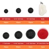QCQIANG 63Pcs Rubber Grommet Kit, Drill Hole Firewall Hole Plugs Wire Protection, 6 Sizes 5/8" 13/16" 7/8" 1" 1-3/16" 1-1/2"(Round)