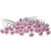 Onwon 40 Pieces Rose Flower Rhinestone Hair Clips Crystal Hair Pins for Bridal Wedding Party Daily Life Women and Girls Hair Jewelry Acessories, with Storage Bag (Pink)
