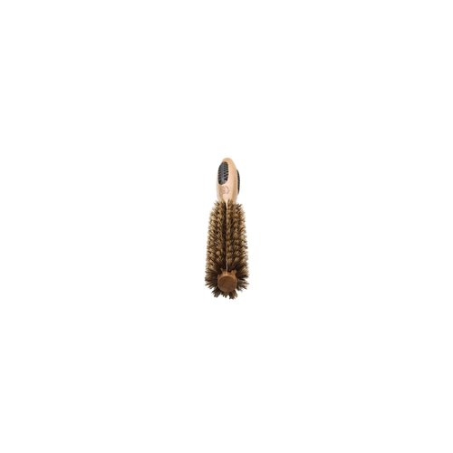 Bass Brushes | P Series | Straighten & Curl Round Hair Brush | Deluxe Length Styling Head | Natural Bristle | Pure Bamboo Handle | Extra Small Barrel | Model P101