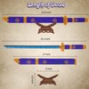 JESGO Cosplay Anime Zoro Sword Building Set Compatible with Lego, 22.8in One Piece Yamato Roronoa Katana Samurai Sword Building Blocks with Scabbard & Stand, Gift for Adult & Kid(1000+PCS)