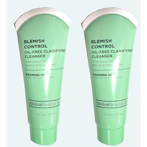 Global Beauty Care Blemish Control Oil-Free Clarifying Cleanser Foaming Gel 4 Acne-Prone Skin 2.5oz (Set of 2)