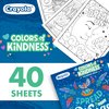 Crayola Colors of Kindness Adult Coloring Book (40pgs), Adult Coloring Pages, Stress Relief Activity, Gift for Teens & Adults, 9+