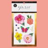 Flash Tattoos Emma Authentic Metallic Temporary tattoos 2 mini sheet pack - Includes over 9 premium foil waterproof tattoos, flower tattoo, butterfly tattoo, neon tattoo