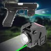 Lasercross CLL103 Flashlight Laser Sight,Magnetic Charging Green Dot Laser Sight for Pistol,Compact Laser Light Combo with Build-in Lithium Battery Used for 21mm Picatinny Rail on Handguns,Shotguns