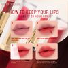 FORENCOS Long Lasting Waterproof Lip Stain Liquid Lipstick, Velvet Matte, Longwear, High Pigmentation, Tattoo Lips, Weightless, Smudge-proof, Non-Sticky, Korean Lip Tint Stain Makeup (32 Rosier)