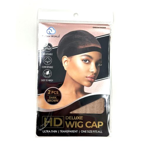Deluxe HD Wig Cap 2pc Dream World (Dark Brown)