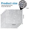 60000 Pieces Self-Adhesive Bling Crystal Rhinestones Sheet Glitter Crystal Gem Sticker Car Decoration Sticker with 2 mm Rhinestones for Car Phone DIY Craft, 9.4 x 7.9 Inch, 5 Sheets (White)