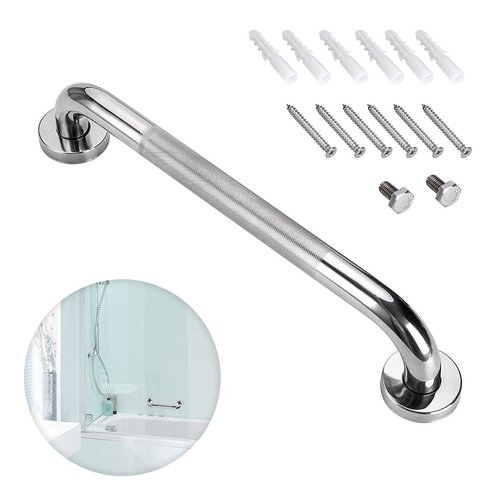 Sumnacon 16 Inch Bath Grab Bar with Anti-Slip Grip, Sturdy Stainless Steel Shower Safety Handle for Bathtub,Toilet, Bathroom,Kitchen,Stairway Handrail,Come with Mounted Screws