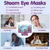 60 Pcs Disposable Steam Eye Mask Bulk Heated Eye Masks for Dry Eyes Spa Warming Eye Mask Self Heating Eye Masks with Warm Moist Warm Compress for Eye Stress Dark Circle Relief Sleep Mask(Lavender)