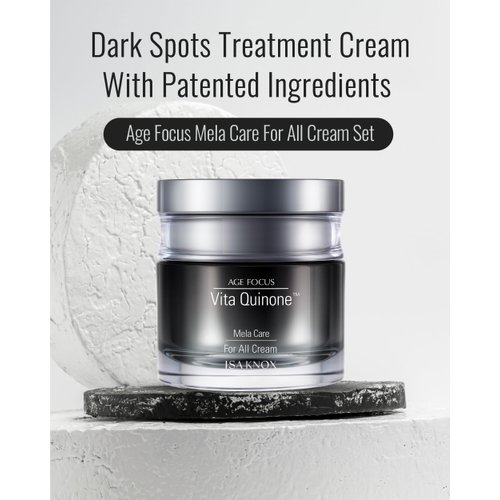 Christmas Gift ISA KNOX Age Focus Mela Care Cream Set (3.7fl oz) - Dark Spot Moisturizer by LG Beauty. Niacinamide, Collagen, Vitamin B12, Vitamin C Derivatives.