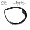 Camila Paris AD110 French Headband for Women, Black, Strong Hold Grip Women's Hair Band, Very Flexible, No Slip and Durable Styling Girls Hair Accessories, Made in France