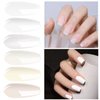 Vishine Milky White Gel Nail Polish Set of 6 French White Cold White Colors Collection UV LED Nail Gel Kit for Home DIY Nail Salon Manicure Nail Art Long-Lasting Varnish 8ml