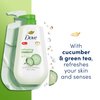 Dove Body Wash with Pump Refreshing Cucumber and Green Tea Refreshes Skin Cleanser That Effectively Washes Away Bacteria While Nourishing Your Skin 30.6 oz