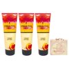 Bath & Body Works Sparkling Peach Sangria 3 Pack Body Cream Bundle with a Himalayan Salts Springs Bar Soap
