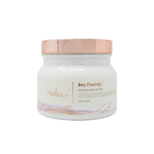 Manna Kadar Sea Minerals Renewing Body Butter 13.10 Ounce, White, 13.1 Ounce