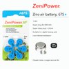 ZeniPower 60 Hearing Aid Batteries Size: 675 + Battery Holder Keychain Kit