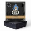 Black Box Limited USA MADE Men's Natural 5oz Bar Soap, Moisturizing Body Wash Made from Natural Oils - Handmade Cold Process No Harsh Chemicals Activated Charcoal Shea (Bonfire)