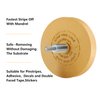 LuckyGuard Decal Remover Eraser Wheel Removes Pinstripes Vinyl Tapes and Sticker Adhesive Remover Wheel for Drill Rubber Eraser Wheel Decal Remover Tool Solid Adhesive Remover Wheel 1 Pack