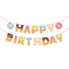 Donut Happy Birthday Banner,Donut Party Supplies,Donut Party Decorations,Donut Garland Bunting Banner for Girls,Boys,Kids Home,Classroom,Baby Showers Decoration