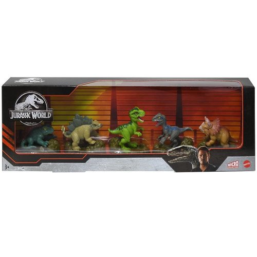 Micro Dinosaur Collection 5-Pack Figures - Miniature Dinosaur Toys Set - Educational and Fun Prehistoric Playset for Kids - Great Gift for Boys & Girls, Party Favors, and Collectors