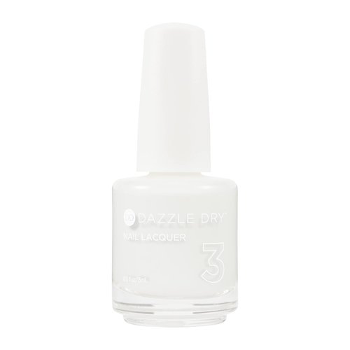 Dazzle Dry Nail Lacquer (Step 3) - White Lightning - A true stark white full coverage cream. (0.5 fl oz)