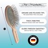 Chris Christensen Dog Brush, 27 mm Oval Pin Brush, Original Series, Groom Like a Professional, Stainless Steel Pins, Lightweight Beech Wood Body, Ground and Polished Tips