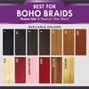 Sensationnel PremToo bulk hair braiding – 2x water wave bulk human hair blend with for boho, knotless box or loose wave hair styles- HB Prem too 2x water wave bulk 1 pack (18 inch, 1B OFFBLACK)