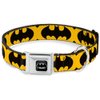 Buckle-Down DC-WBM002-L BMA Batman Black/Silver Dog Collar