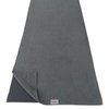 NORCIA Yoga Towel, Non Slip Hot Yoga Mat Towel with Corner Pockets, Mat-Sized 24"x72", 100% Microfiber Sweat Absorbent, Perfect for Hot Yoga, Bikram, Pilates and Yoga Mats (Grey)