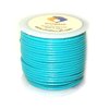 Cords Craft® | 1.5mm Round Leather Cord for Jewelry Making Bracelets Necklaces Hair Accessories Dog Collar Beading Work Hobby and DIY Craft Regular Shiny (Cyan, 21.87 Yards)