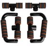 Readaeer Push Up Bars Gym Exercise Equipment Fitness 1 Pair Pushup Handles with Cushioned Foam Grip and Non-Slip Sturdy Structure Push Up Bars for Men & Women (Orange)