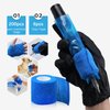 EIPTWH 200PCS Tattoo Pen Covers with 6PCS Tattoo Grip Tapes,Blue Tattoo Machine Wraps Covers with Tattoo Pen Sleeves Bags Set for Tattoo Artist Tattoo Supplies