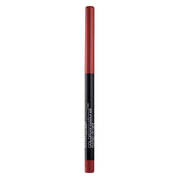 Maybelline New York Color Sensational Shaping Lip Liner with Self-Sharpening Tip, Brick Red, Red, 1 Count