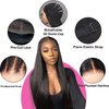 MARRYU Straight Lace Front Wigs Human Hair 180% Density Wear and Go Glueless Wigs Human Hair Pre Plucked Pre Cut 100% Human Hair Upgraded No Glue 6x4 Hd Lace & Cap for Comfortable Wear 22 Inch