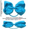 40Pcs 4.5 Inches Boutique Pops Hair Bows Elastic Hair Ties Grosgrain Ribbon Big Cheer Bow Ponytail Holder Rubber Hair Bands for Girls Toddlers Kids Teens In Pairs