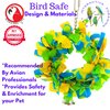 810 Small Bowtie Ring Bird Toy Parrot Toys cage Cages Cockatiel Budgie Lovebird Swing.