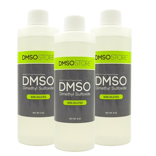 DMSO 8 oz. 3 Bottle Special Non-diluted 99.995% Low Odor Pharma Grade Liquid