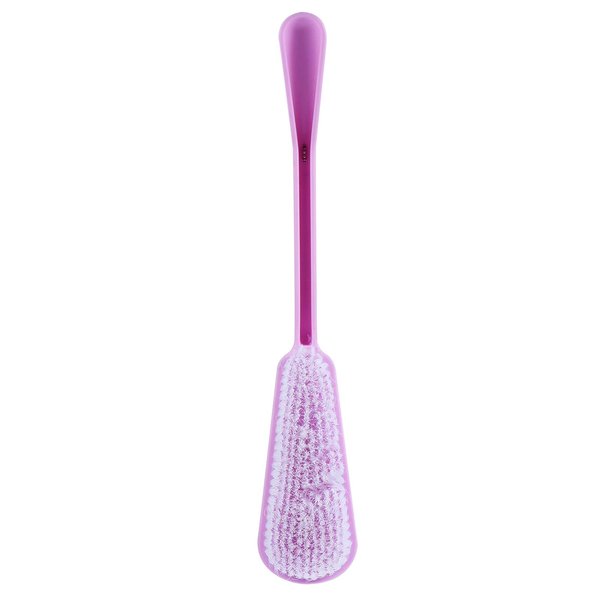 EXCEART Bath Body Brush Shower Body Exfoliating Brush Bath Back Cleaning Scrubber with Long Handle for Women Man Bathroom Home Purple