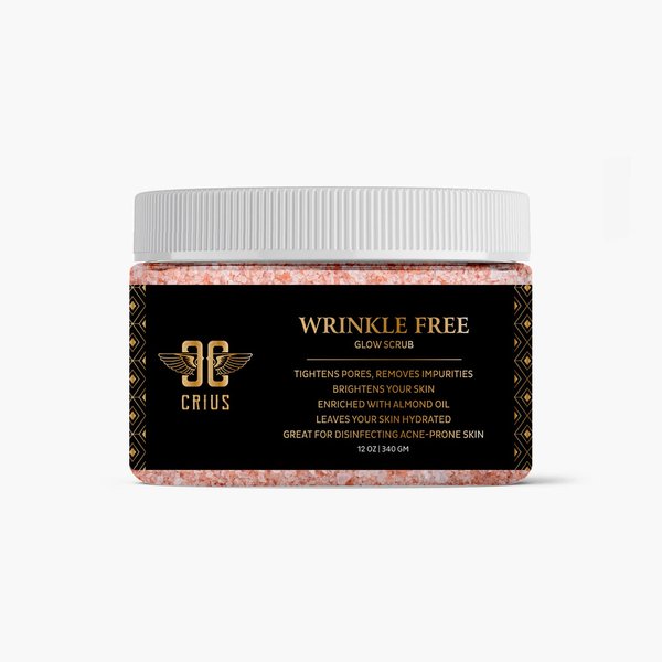 Himalayan Salt Scrub For Sensitive Skin - Gentle Salt Scrub With Almond Oil, Jojoba Oil And Apple Stem Cells To Give Smooth Acne-Free, Wrinkles-Free Skin, Salt Scrub From Crius Cosmetics