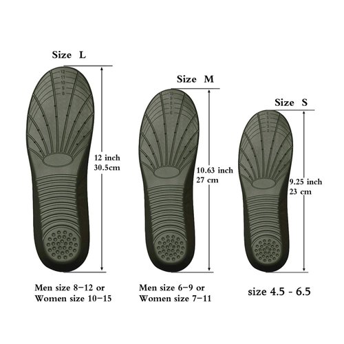 Shoe Insoles, Memory Foam Insoles, Providing Excellent Shock Absorption and Cushioning for Feet Relief, Comfortable Insoles for Men and Women for Everyday Use, S [US : 4.5-6.5] Black