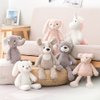 GUDVES Forest Animal Plush Stuffed Toy - 15 inch Soft Plush Rabbit Bear Dog Unicorn Elephant Realistic Interactive Plush Toy - for Animal Themed Parties (Bear)