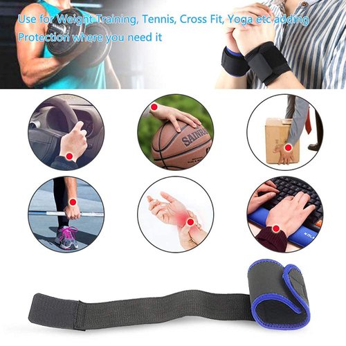 Wrist Brace, Compression Wrist Strap Support Wrist for Men & Women, Youth & Elderly, Boys& Girls, One Size Adjustable, Sports Wristband 1 PCS (Black)