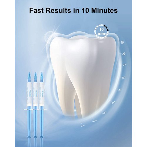 MySmile Teeth Whitening Gel Pen Refill Pack, 3 Non-Sensitive Teeth Whitening Pen, Deluxe Teeth Whitener Dental Grade Tooth Whitening Gel with Carbamide Peroxide for Home, 10 min Fast Result